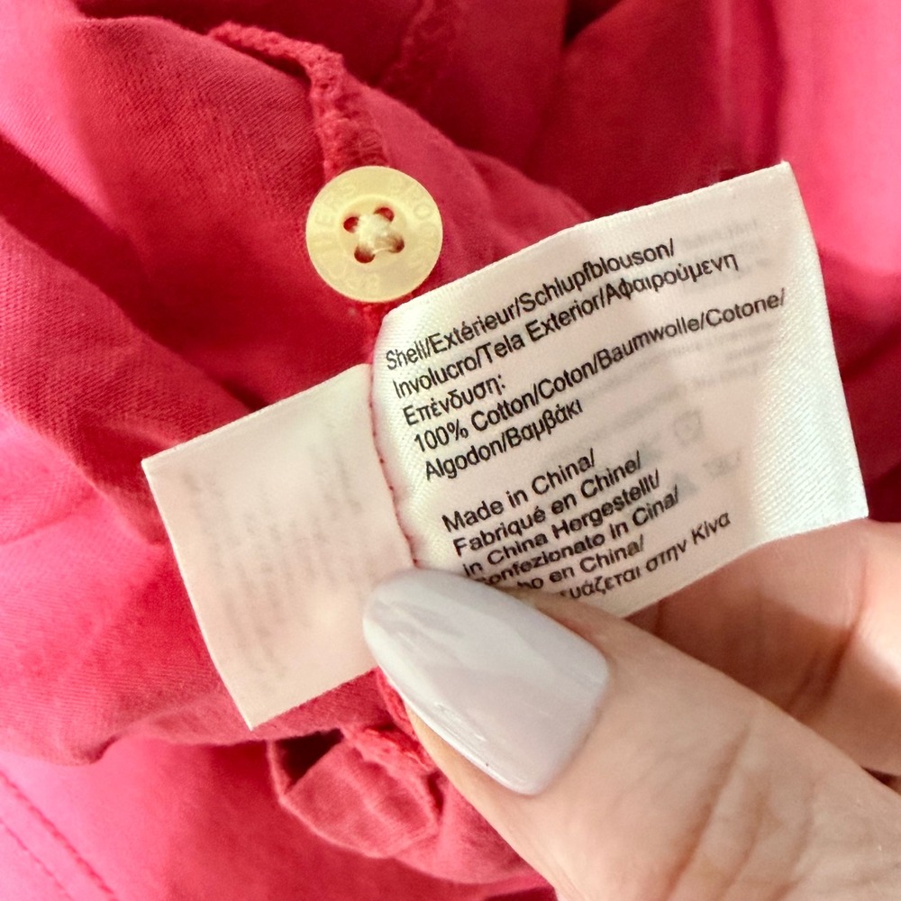 Brooks Brothers Polo Shirt XL Pink Cotton Short Sleeve Golden Fleece Logo Pocket - Picture 6 of 7